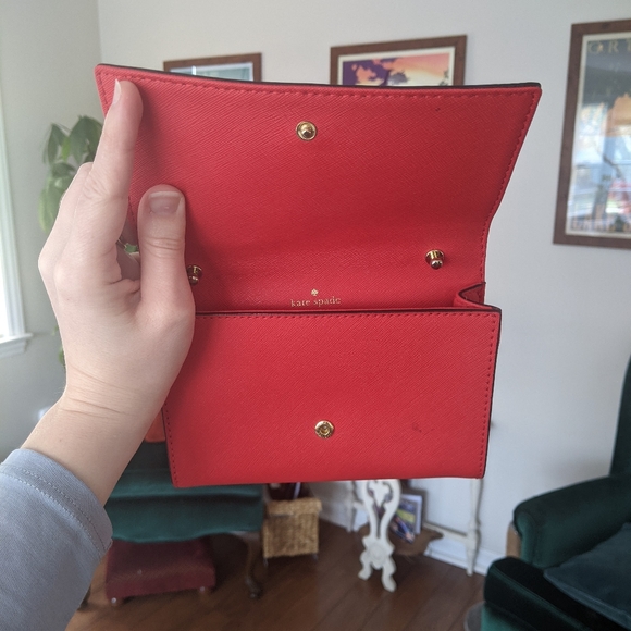 KATE SPADE | Red Red Clutch ✨ PERFECT CONDITION✨ - Picture 4 of 5